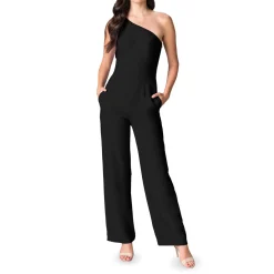 New Tiffany Asymmetric Wide Leg Jumpsuit Women Jumpsuits