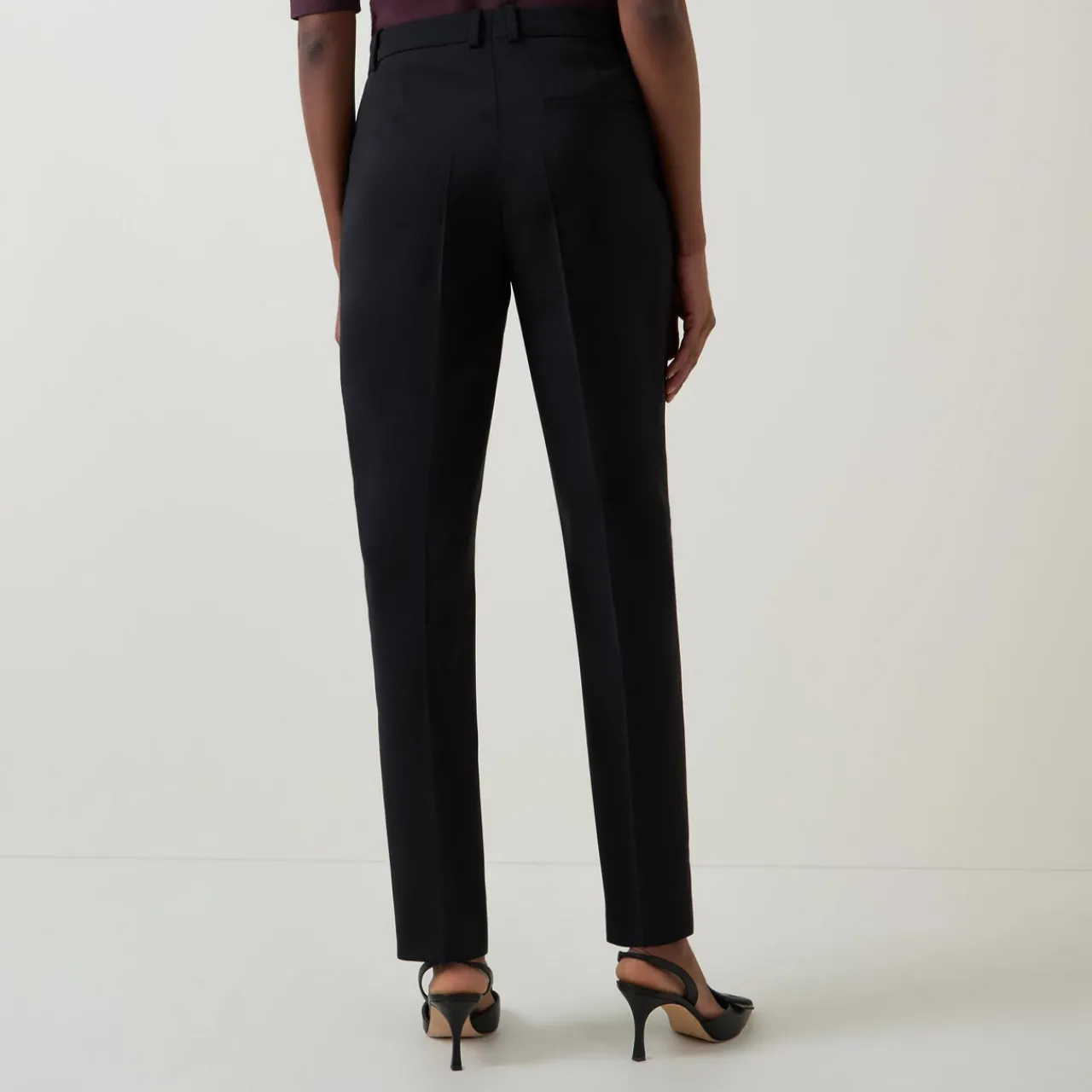Clearance Tilunah Mid-Rise Slim Leg Trousers Women Trousers & Shorts