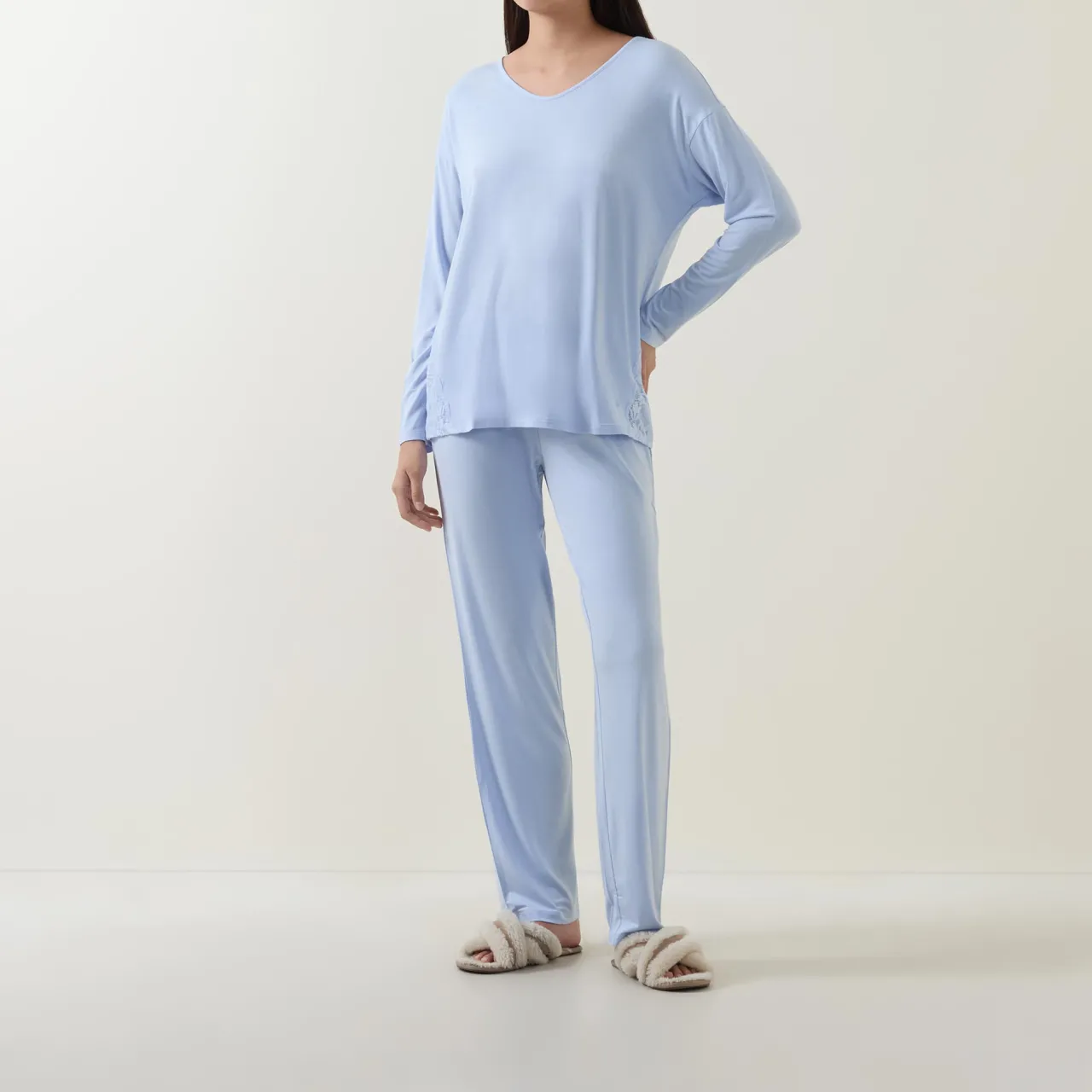 New Timeless Sensuality Long Pyjama Set Women Sleepwear