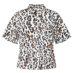 Outlet Timian Leopard Print Blouse Women Tops
