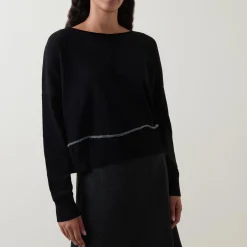 Sale Tipped Knit Sweater Women Sweaters & Cardigans