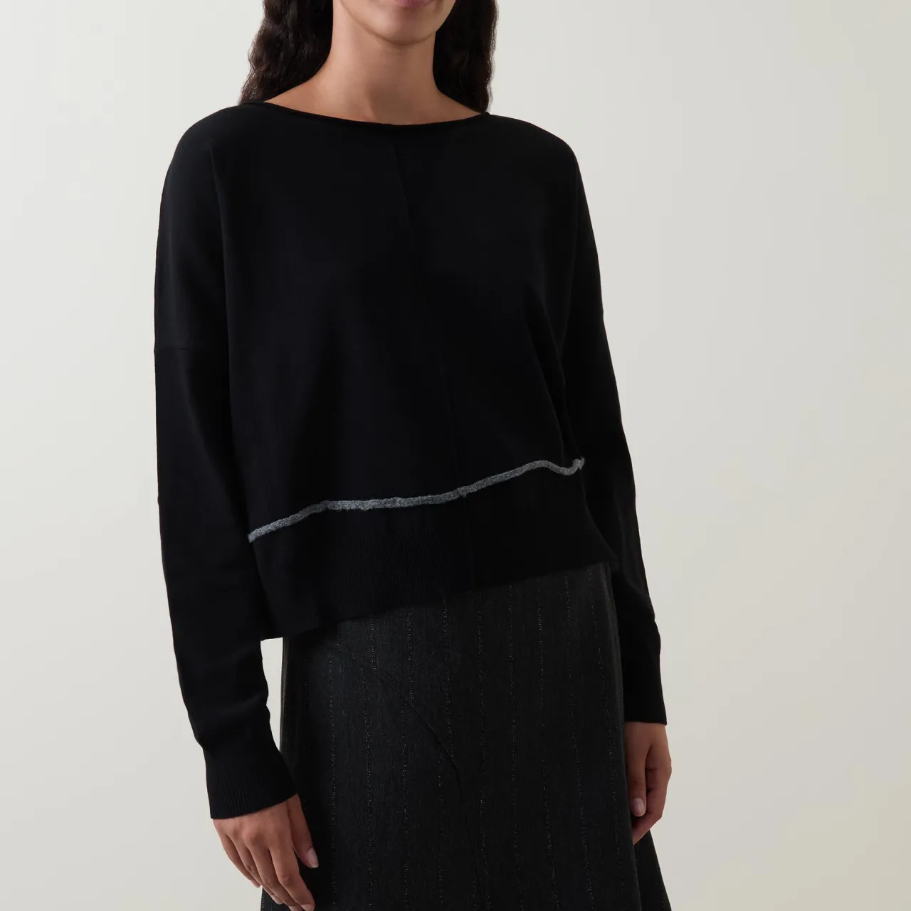 Sale Tipped Knit Sweater Women Sweaters & Cardigans