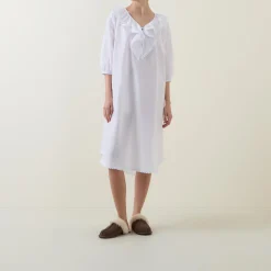 Sale Toby Voile Ruffle-Trim Night Dress Women Sleepwear