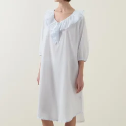 Clearance Toby Voile Ruffle-Trim Night Dress Women Sleepwear