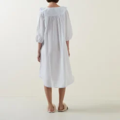 Clearance Toby Voile Ruffle-Trim Night Dress Women Sleepwear