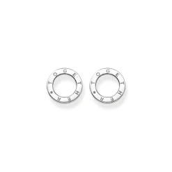 Discount Together Circles Sterling Silver Stud Earrings Women Earrings