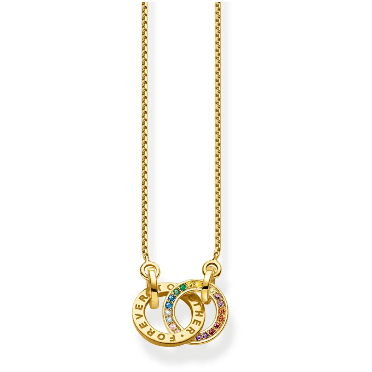 Outlet Together Forever Embellished Gold-Plated Necklace Women Necklaces