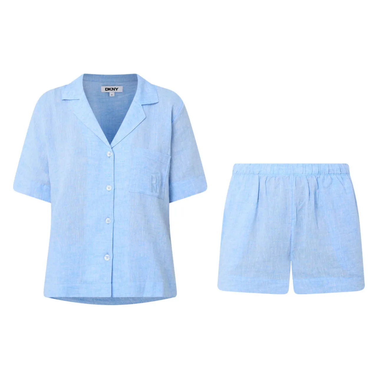 Online Tonal Logo Shirt & Shorts Pyjama Set Women Sleepwear