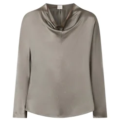 Hot Torba Draped Blouse Women Tops