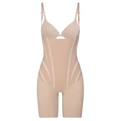 TotalContour Open-Bust Mid-Thigh Bodysuit Women Shapewear