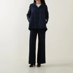 Trapeze Shirred Jacket Women Coats & Jackets
