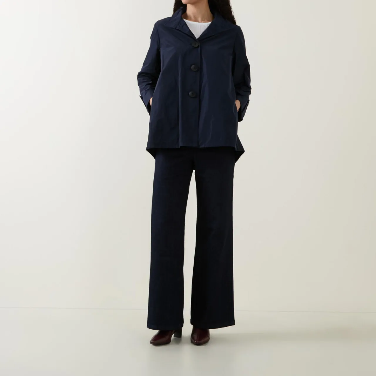 Trapeze Shirred Jacket Women Coats & Jackets