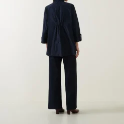 Trapeze Shirred Jacket Women Coats & Jackets