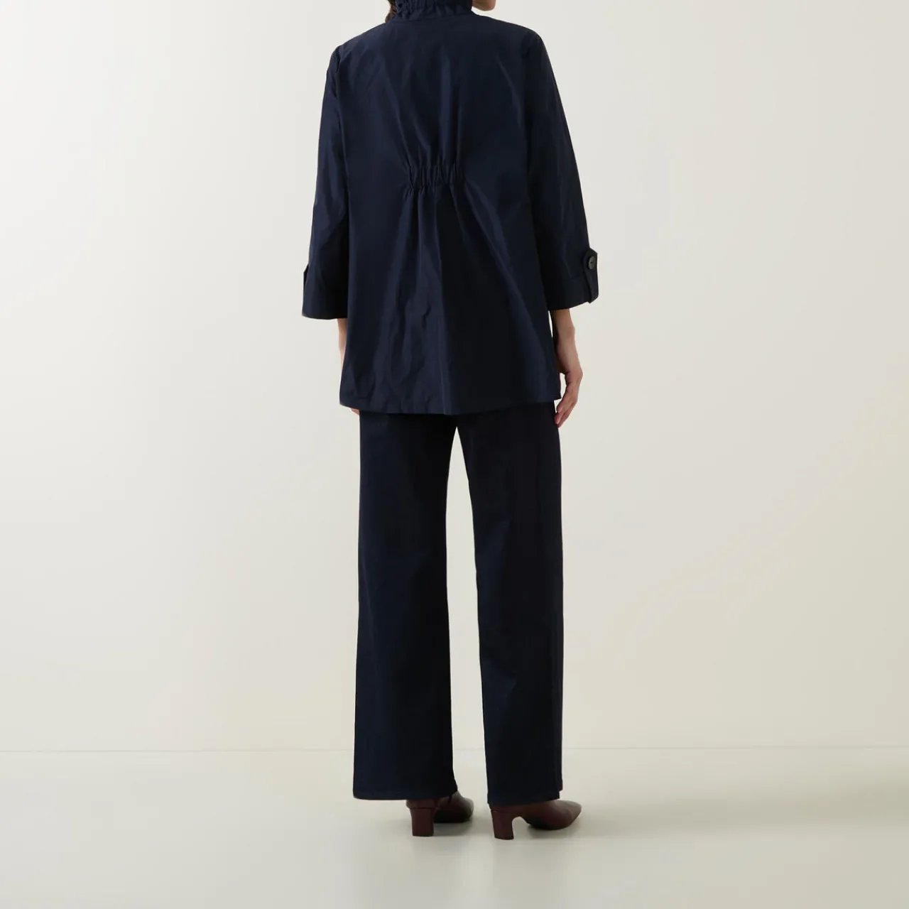 Trapeze Shirred Jacket Women Coats & Jackets