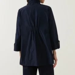 Trapeze Shirred Jacket Women Coats & Jackets