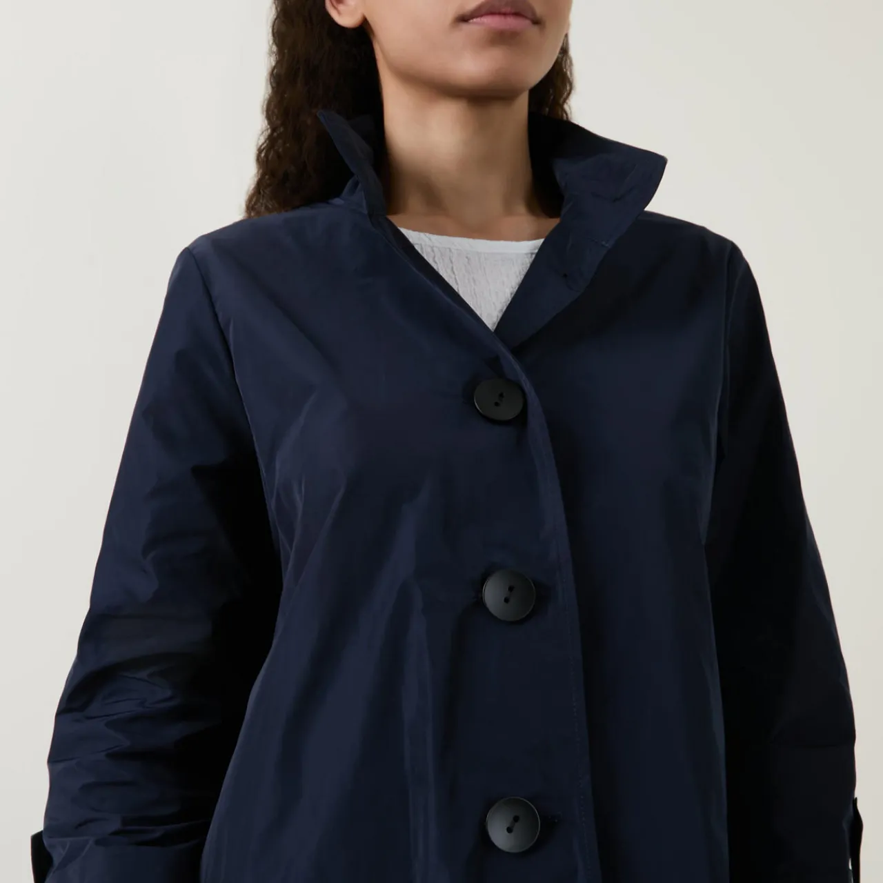 Trapeze Shirred Jacket Women Coats & Jackets