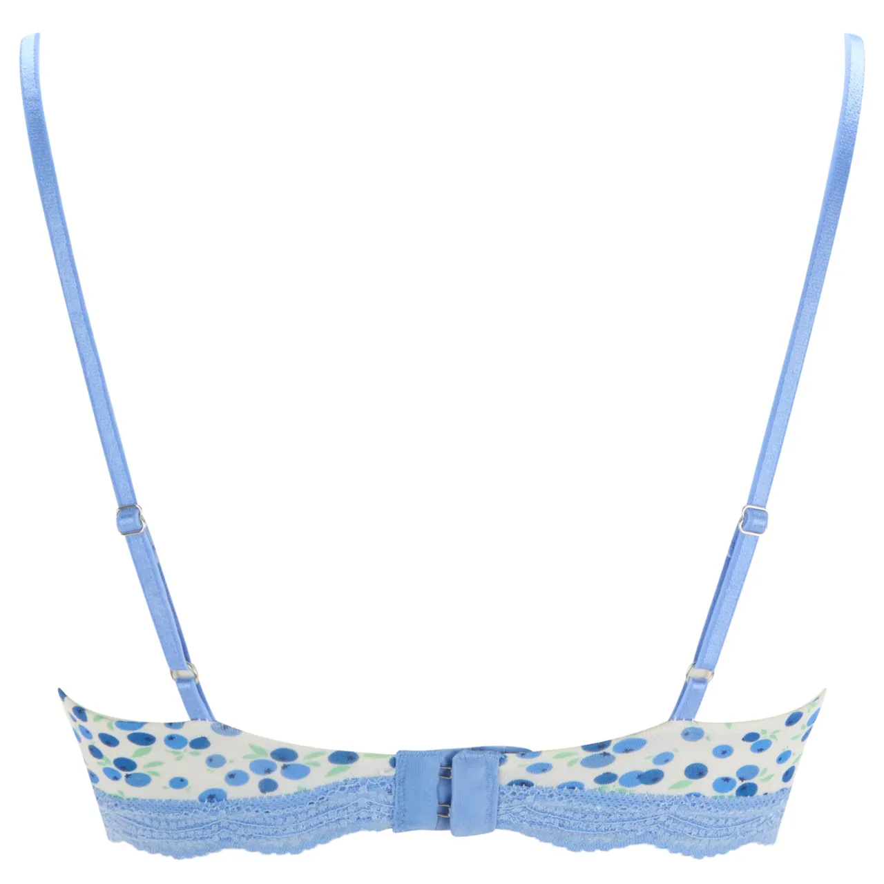 Discount Triangle Lace Blueberry Print Bralette Women Lingerie