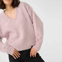 Outlet Trina Ribbed Trim Sweater Women Sweaters & Cardigans