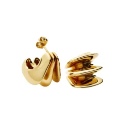 Best Triple Ridge Stud Earrings Women Earrings