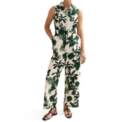 Best Tullisa Palm Zip Front Jumpsuit Women Jumpsuits