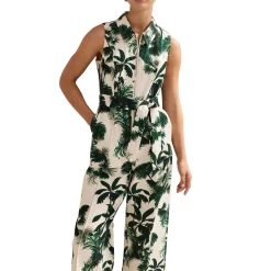Best Tullisa Palm Zip Front Jumpsuit Women Jumpsuits