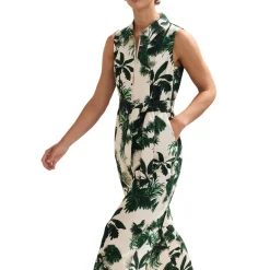 Best Tullisa Palm Zip Front Jumpsuit Women Jumpsuits