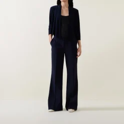 Online Twill Flared Pull-On Trousers Women Trousers & Shorts