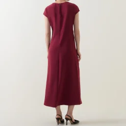 Clearance Twist Draped Dress Women Dresses