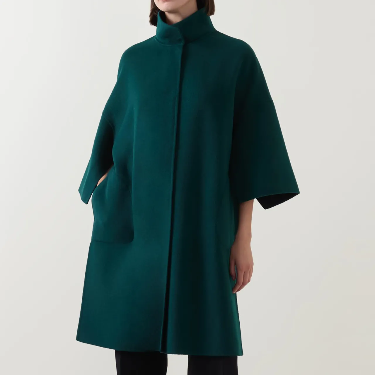 Outlet Two Tone Double Faced Coat Women Coats & Jackets