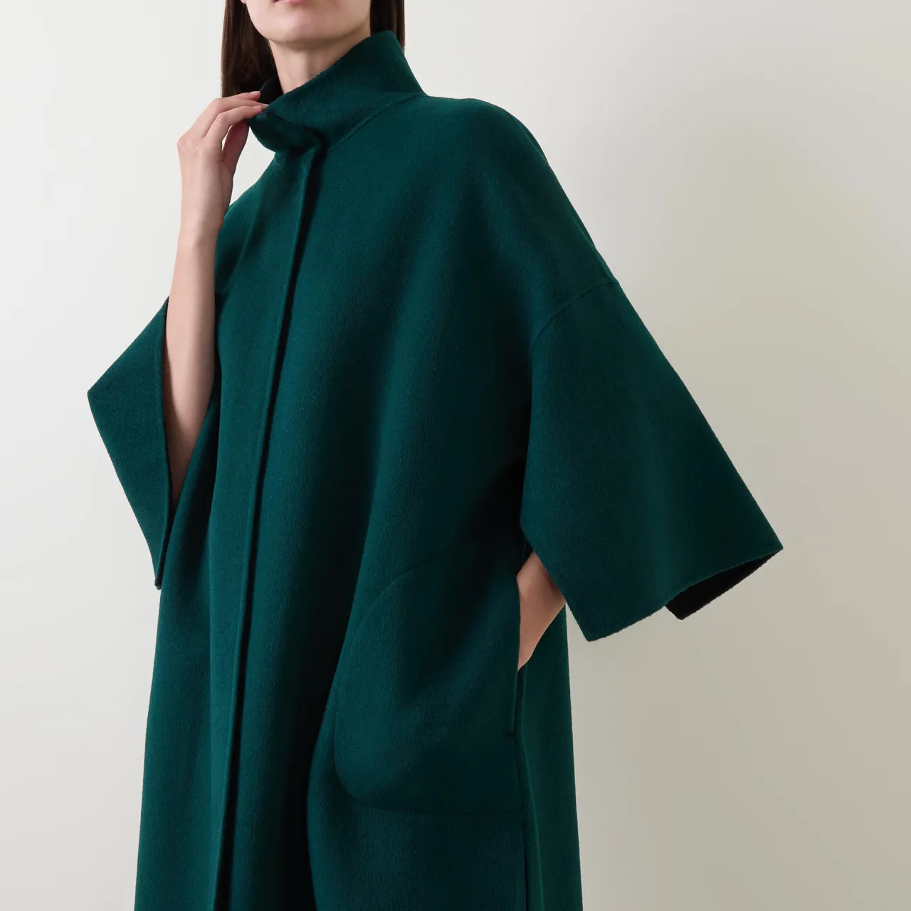 Outlet Two Tone Double Faced Coat Women Coats & Jackets