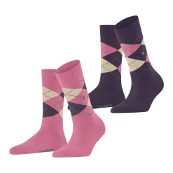 Two-pack Everyday Argyle Socks Women Hosiery