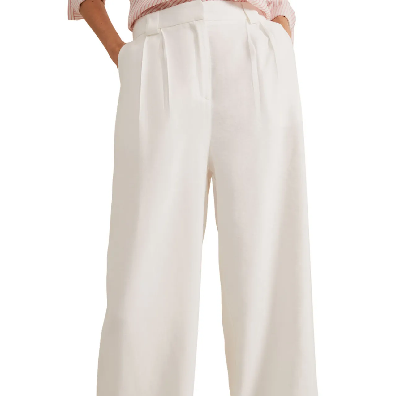 Sale Tyla Wide-Leg Trousers Women Trousers & Shorts