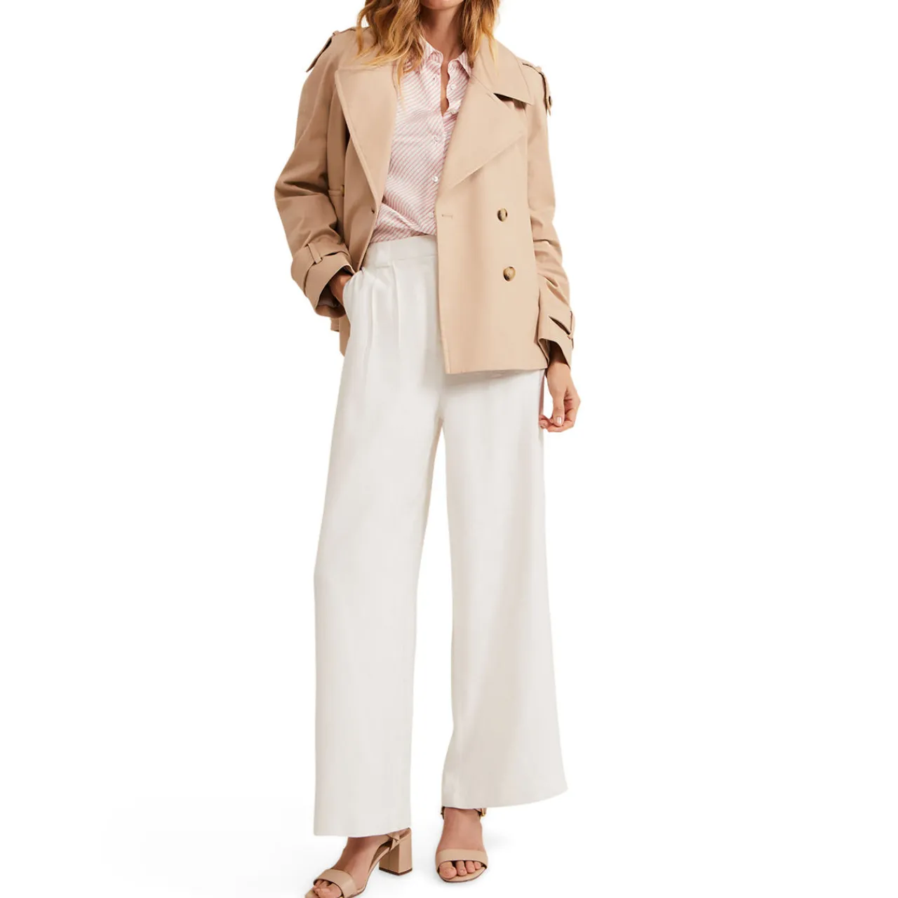 Sale Tyla Wide-Leg Trousers Women Trousers & Shorts