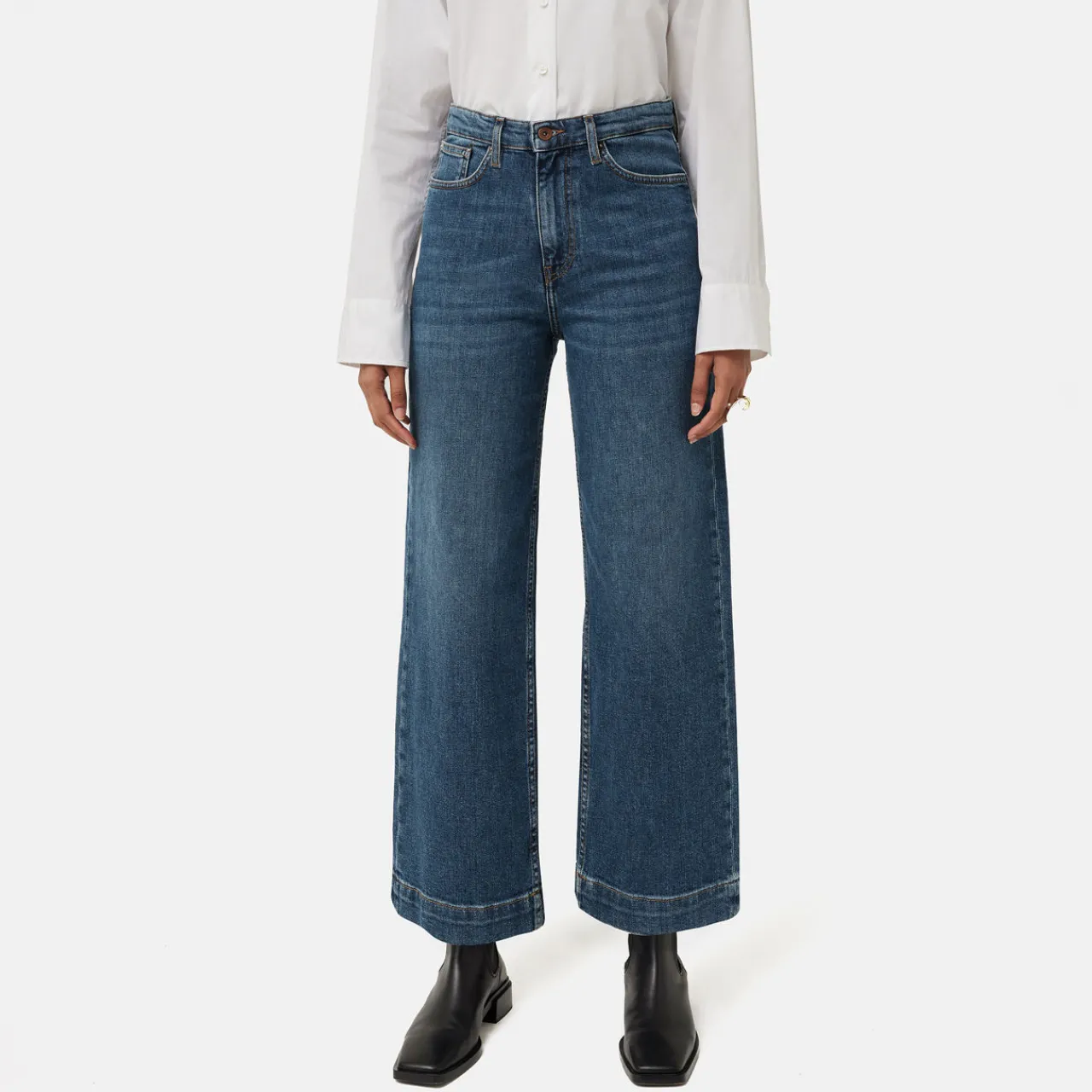 Discount Tyne Wide Leg Cropped Jeans Women Denim