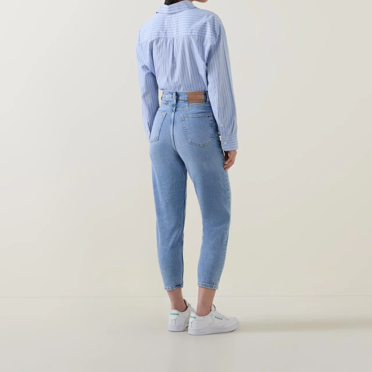 Ultra High-Rise Tapered Mom Jeans Women Denim