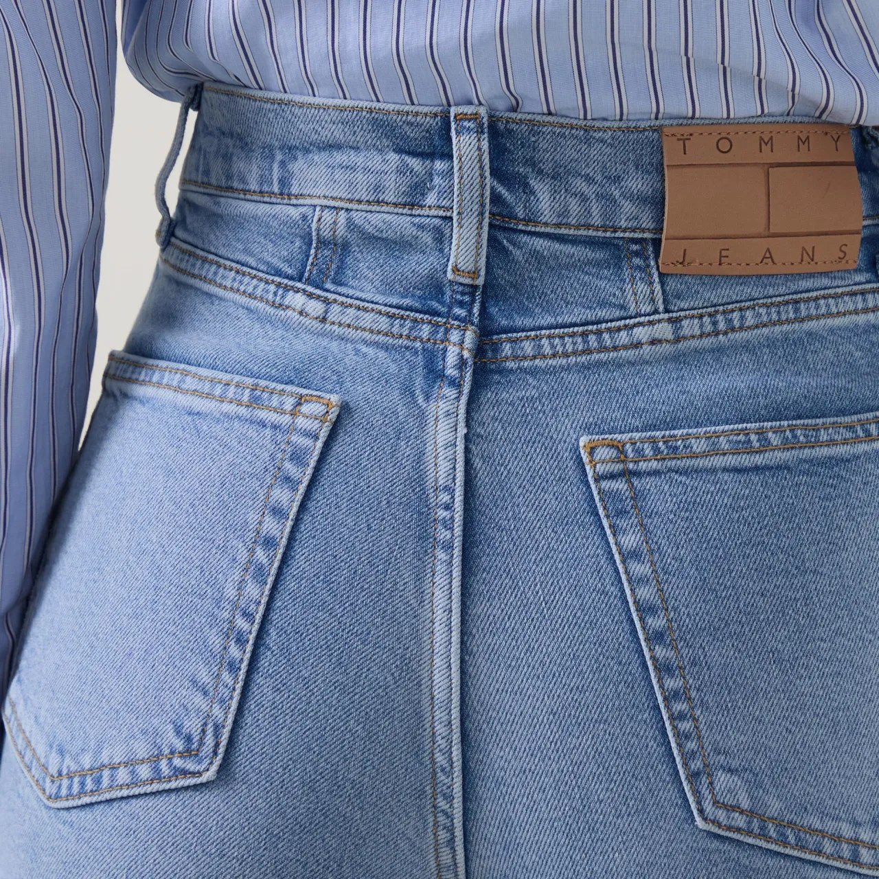 Ultra High-Rise Tapered Mom Jeans Women Denim