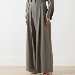 Discount Ulzio High-Rise Wide Leg Trousers Women Trousers & Shorts