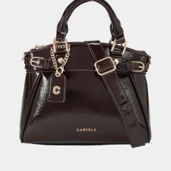 Best Valentina Mini Patent Tote Bag Women Top Handle Bags|Tote Bags