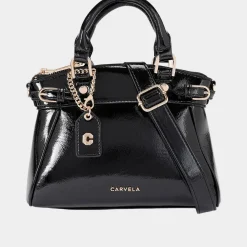 Hot Valentina Mini Patent Tote Bag Women Top Handle Bags|Tote Bags
