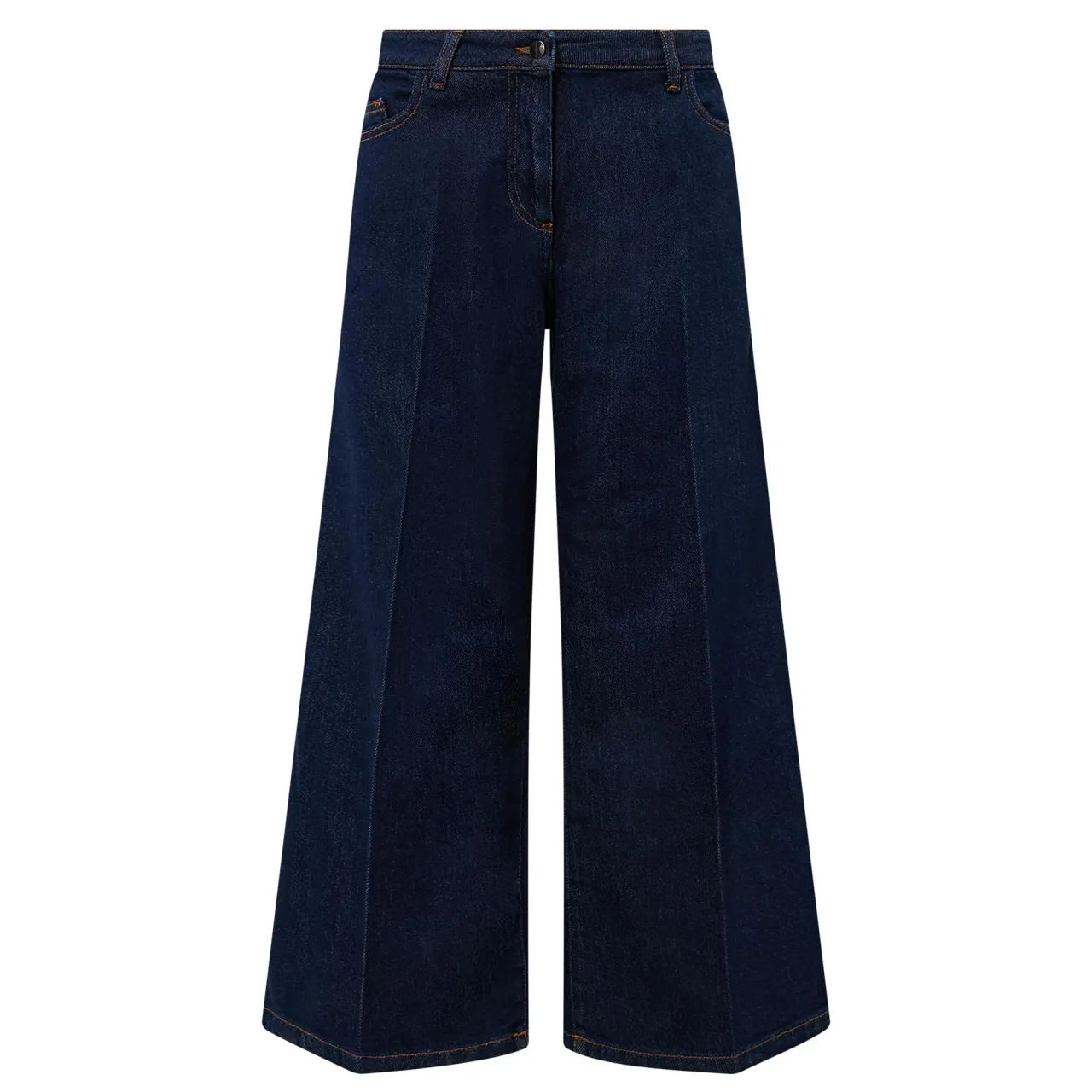 Hot Vallo Cropped Wide Leg Jeans Women Denim