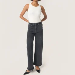 Hot Vanesa High-Rise Wide-Leg Jeans Women Denim