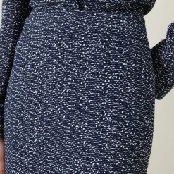 Outlet Vatilar Bouclé Knit Pencil Skirt Women Skirts
