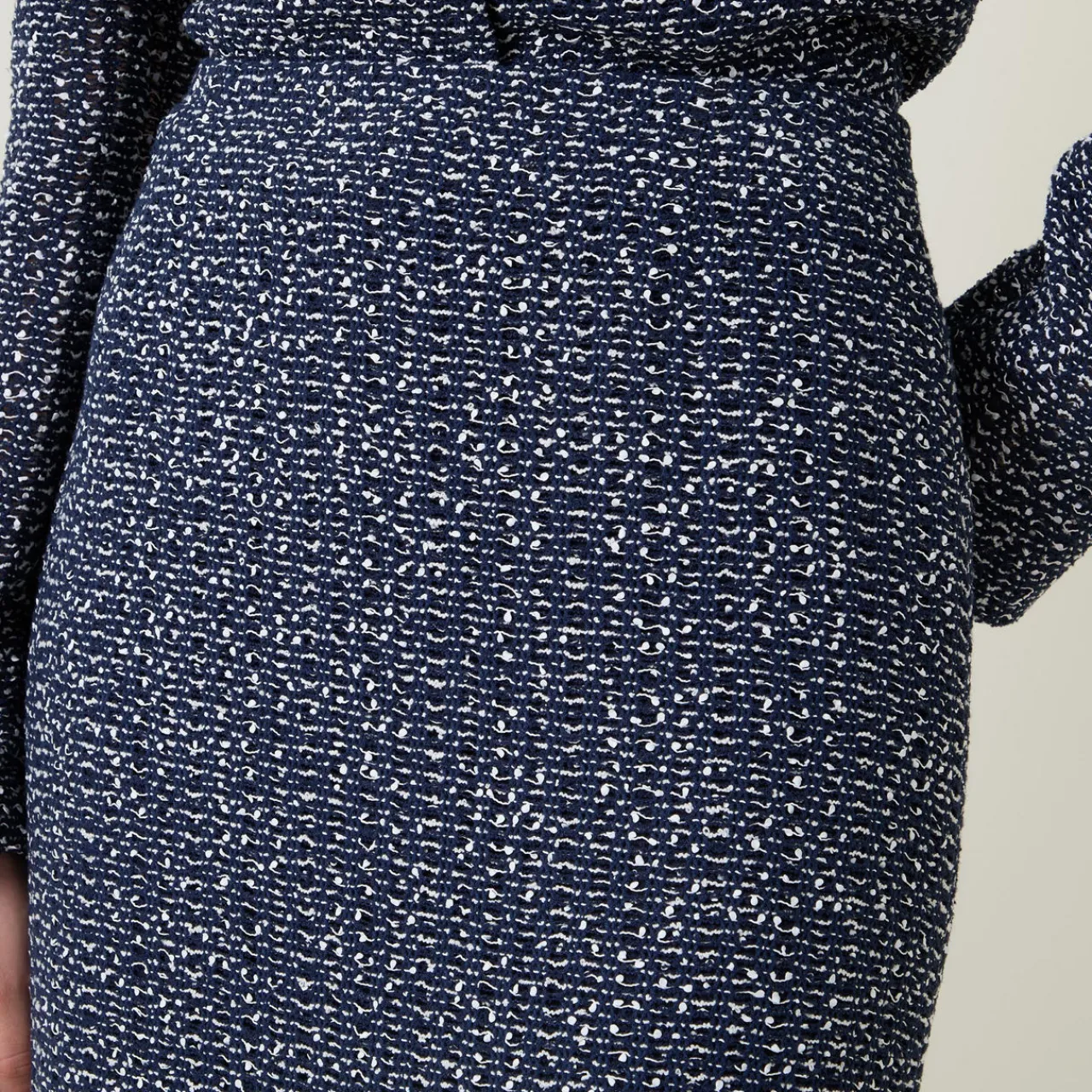 Outlet Vatilar Bouclé Knit Pencil Skirt Women Skirts