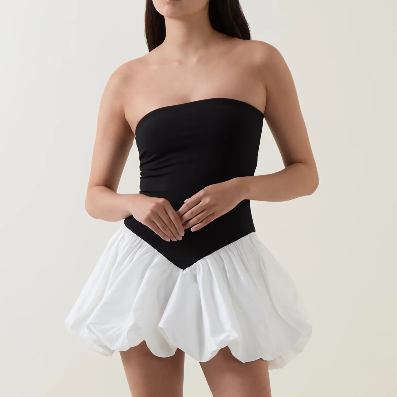 Online Vega Puff Hem Mini Dress Women Dresses