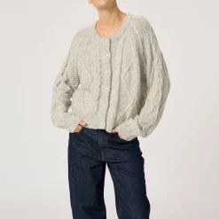 New Vera Cable-Knit Cardigan Women Sweaters & Cardigans
