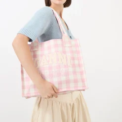 Outlet Vichy Check Large Shopper Tote Bag Women Tote Bags