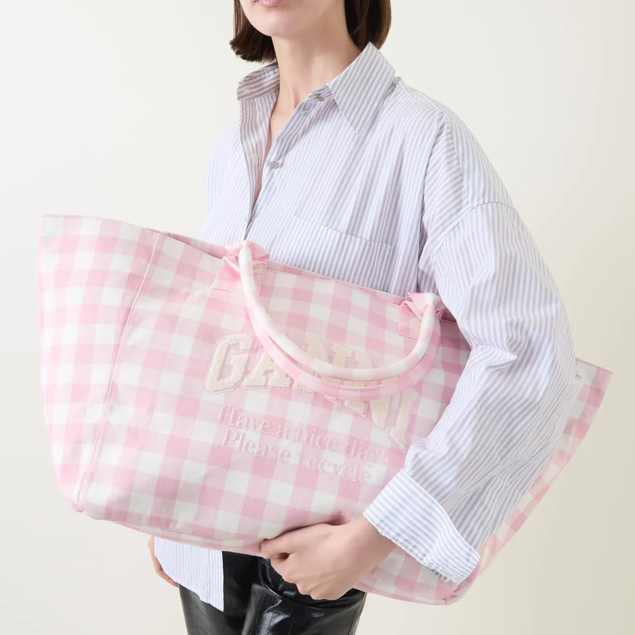 Discount Vichy Check XXL Tote Bag Women Tote Bags