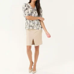 Vicki Printed Blouse Women Tops
