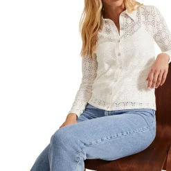 Hot Vida Textured Shirt Women Tops