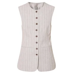 Outlet Vilka Pinstripe Wide Leg Trousers Women Coats & Jackets